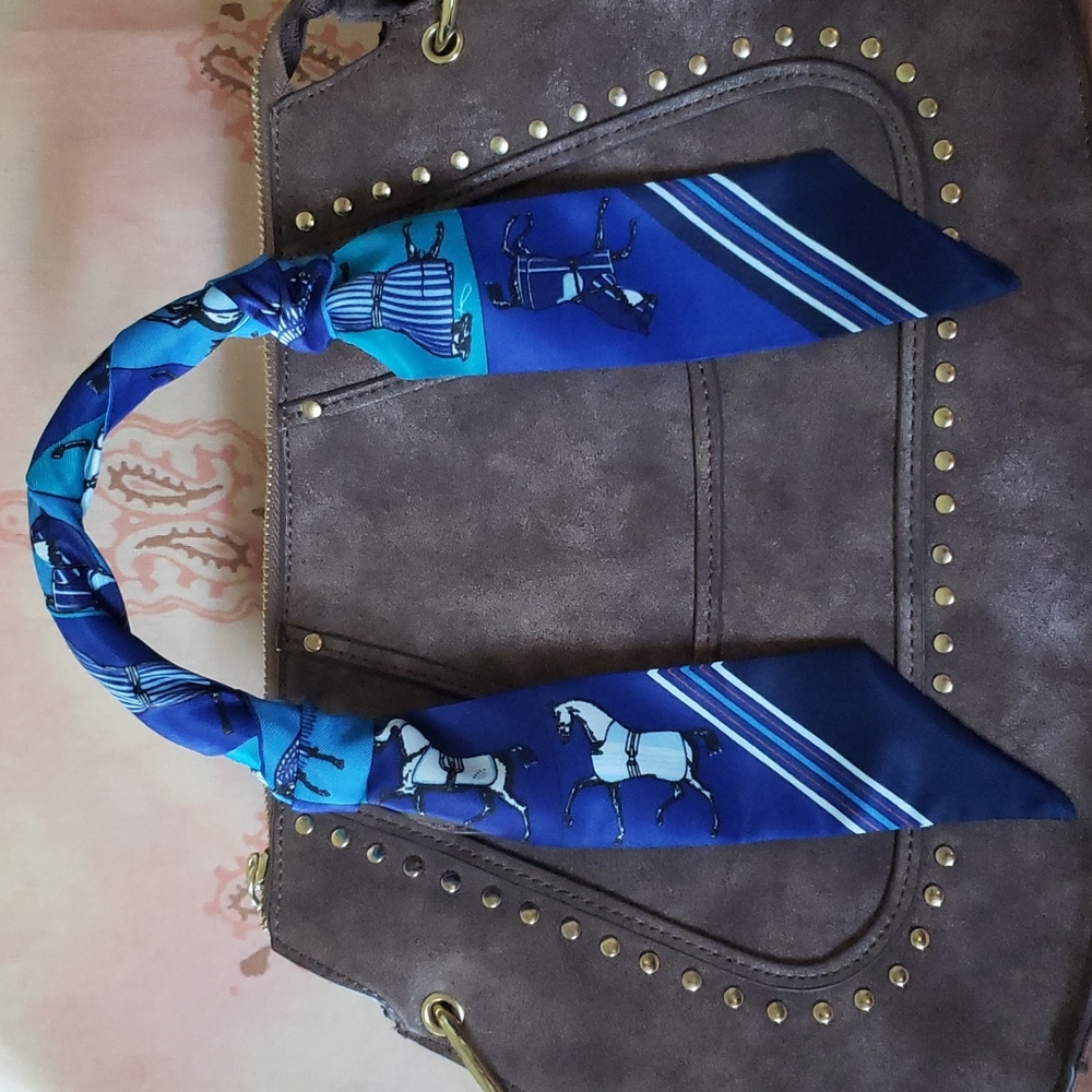 * Show Horse Skinny Scarf Horse Purse Scarf Horse Purse Ribbon aqha nrha Caballo - Picture 8 of 8